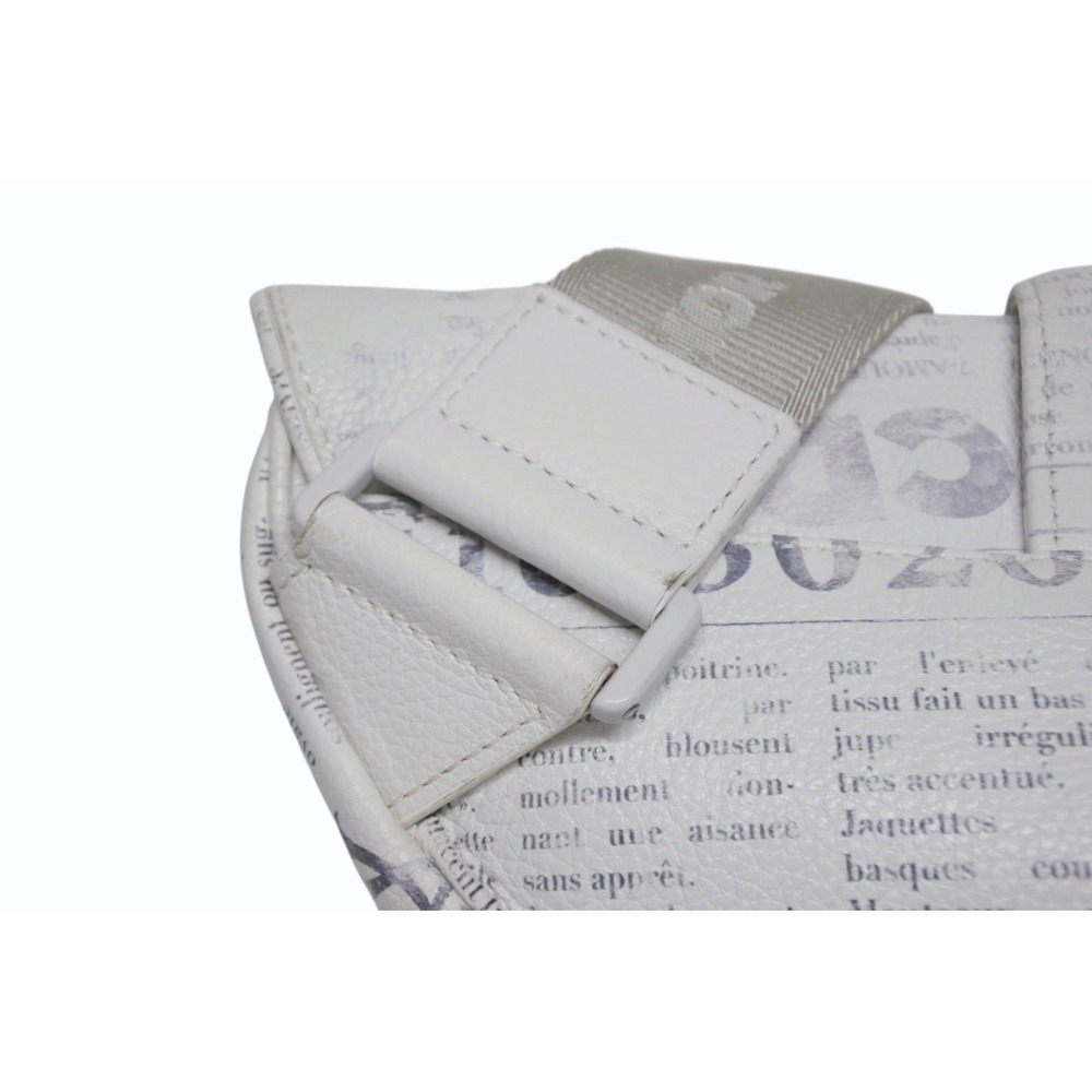 Dior Shoulder Calfskin Bag Christian Daniel Newspaper Arsham White Saddle - Picture 7 of 10